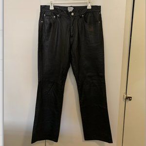 Calvin Klein Black Leather Pants